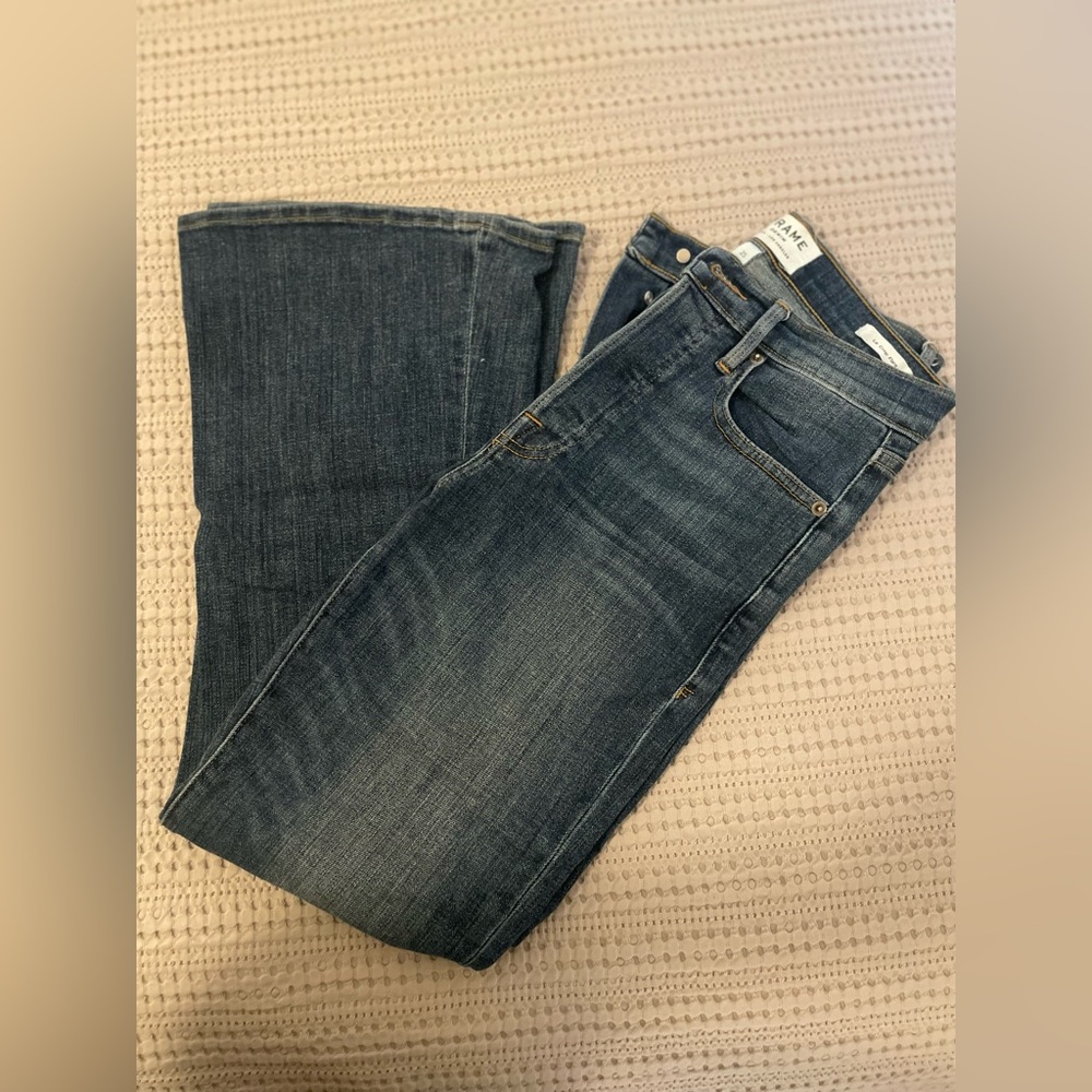 Frame Cropped Flare Jeans